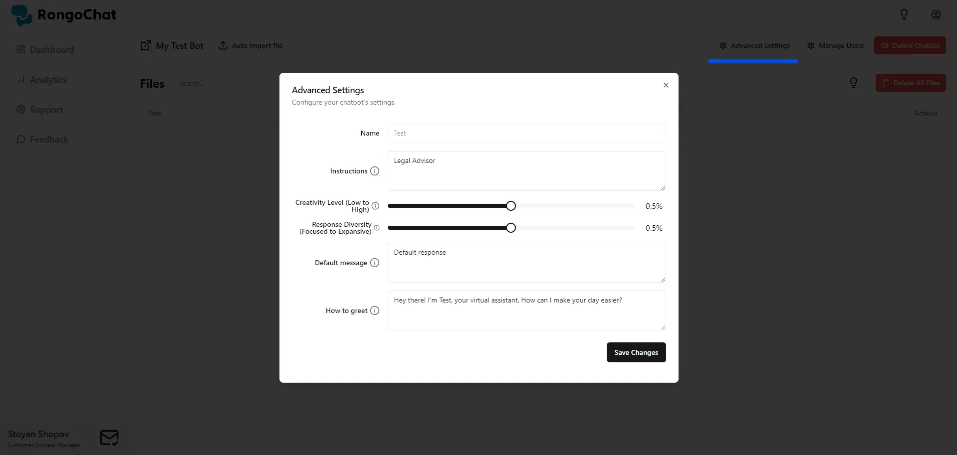 Fine-Tuning Your Chatbot on RongoChat